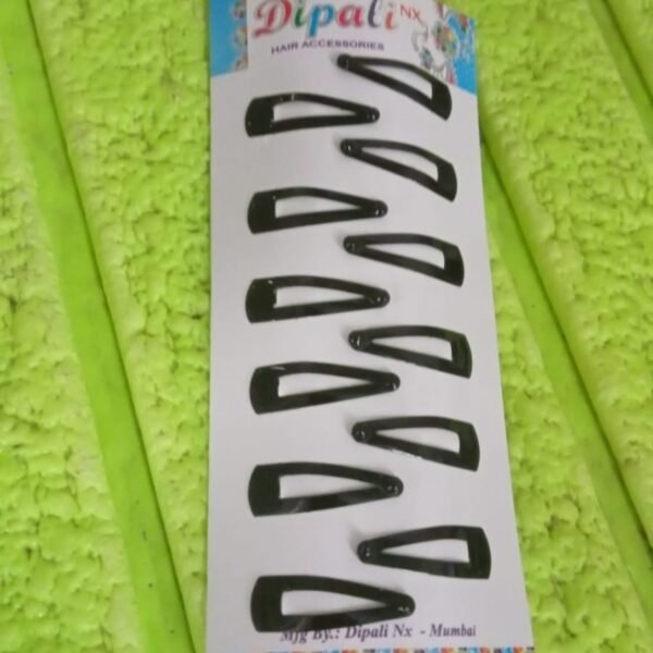 Metal Tik Tak Hair Clips (12 Pcs Set), Hair accessories