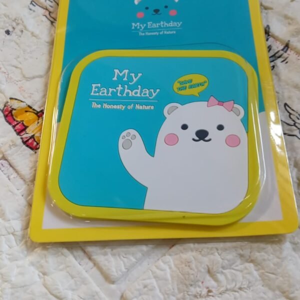 Non Slip Square Cartoon Silicone Coasters for Tea Coffee Cups Mugs  1 Pc