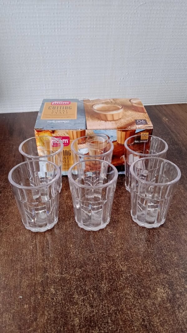 Supermom Traditional Cutting Chai Pyali Set (70ML / 6 Pc, Plastic)