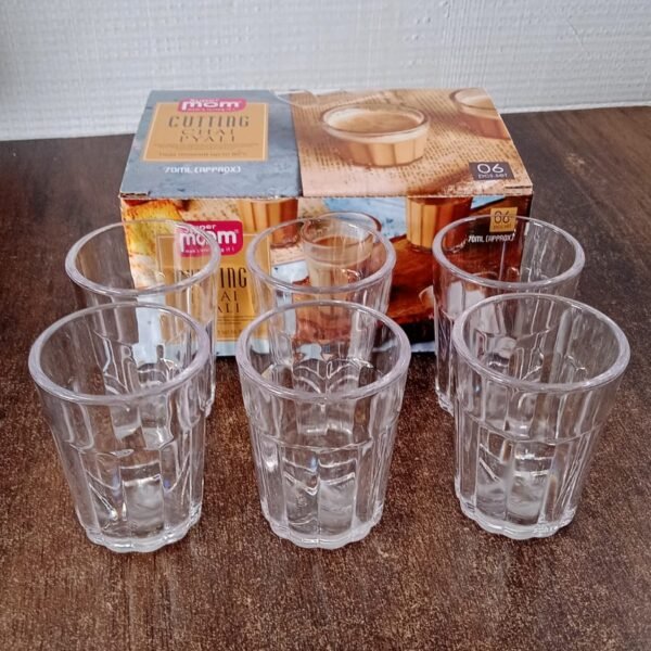 Supermom Traditional Cutting Chai Pyali Set (70ML / 6 Pc, Plastic)