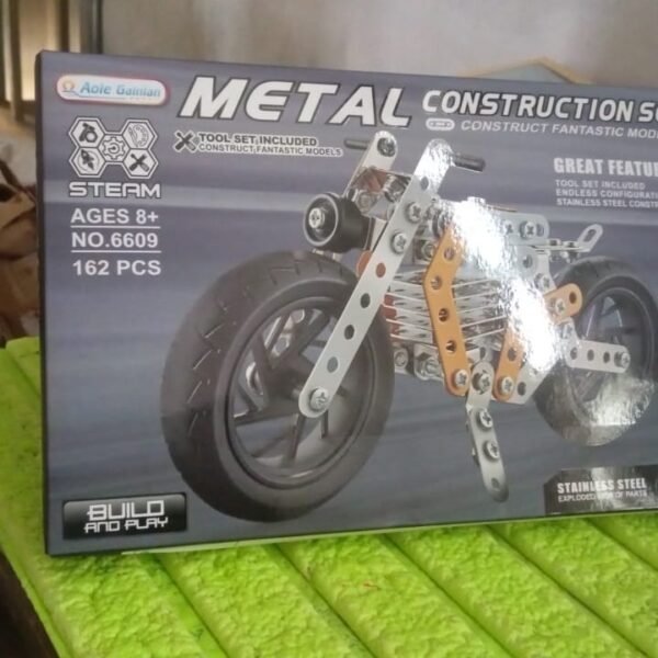 Metal DIY Bike Building Blocks for Kids (bike 162 pc of Bike Tool / 1 Set】