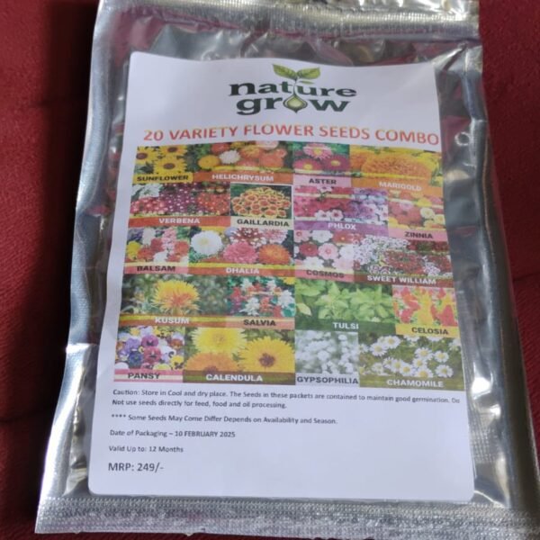 Seeds 20 Varieties of Flower Seeds Combo (1 Pkt / 20 Varieties)