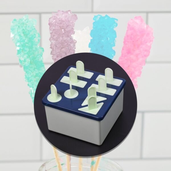 candymaker4_4e9ba74a-31c6-4eb8-bdf9-5bd44c672ae5.jpg Plastic Kulfi Mold, Kulfi Molds 8 pcs Tray Ice Cream Mold (Brown Box)