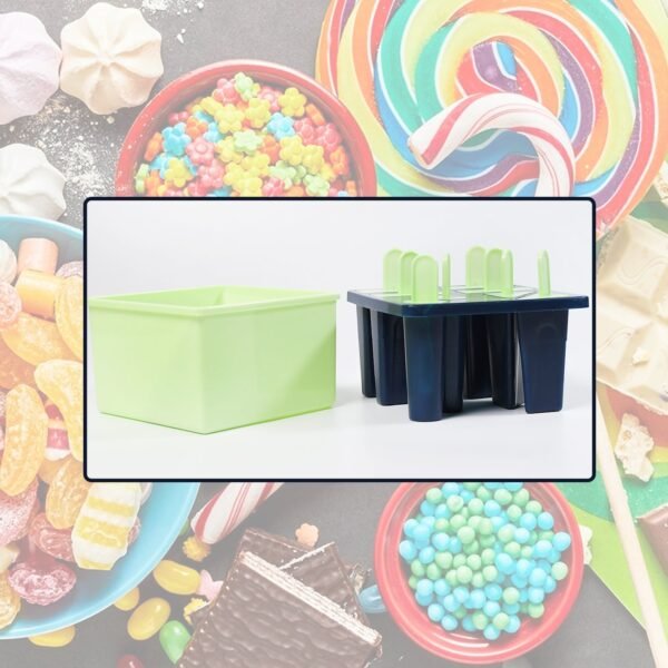 candymaker5_5b05a493-685b-4178-92a4-9ea54cce4a78.jpg Plastic Kulfi Mold, Kulfi Molds 8 pcs Tray Ice Cream Mold (Brown Box)