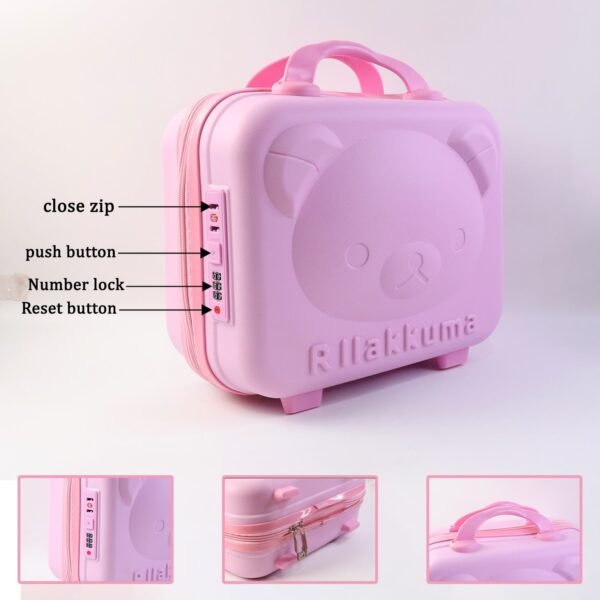 cb463df1-9541-4673-915d-eddc4d234159.jpg 3-Digit Number Lock Kids Bear-Shaped Hard Shell Storage Carry Case with Handle