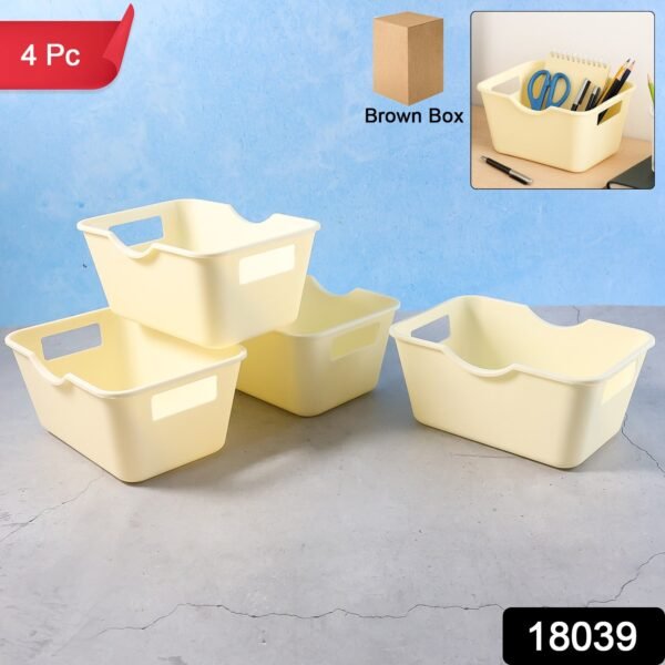 cbd08c3d-a9d4-4cbf-8e67-87dd40821502.jpg Multi-Purpose Storage Basket Organizer (15 x 10.5 cm, 4 Pc)
