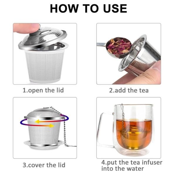 SS Easy Tea Filter for Filtering Tea in Household and Official Kitchen Use