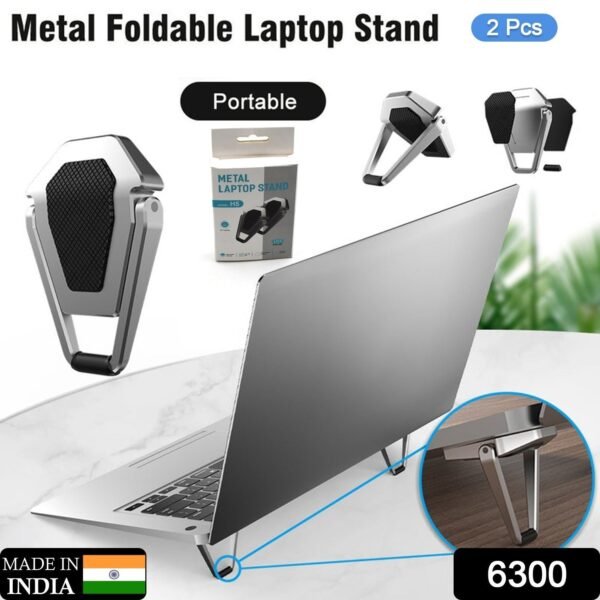 ccbb0972-8fbd-4942-a32c-17a59dc58074.jpg Mini Metal Folding Portable Stand Compatible with Every Laptop, Keyboard