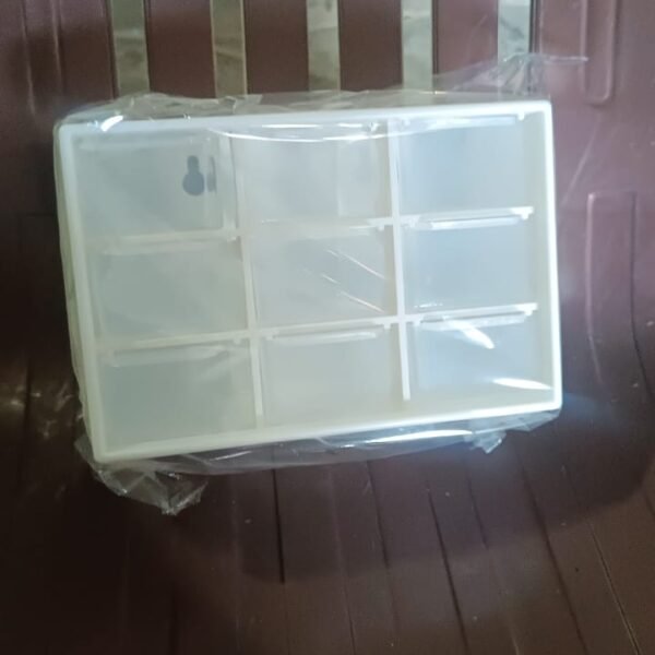 Plastic Compact Drawer Organizer for Jewellery (9 Compartment)