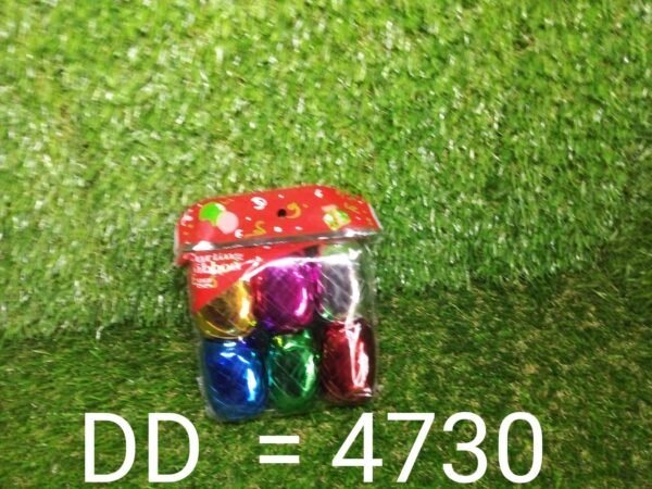 Curling Balloon Ribbon Roll for Gifts, Balloons & Crafts Pack of 6 (Multicolor)