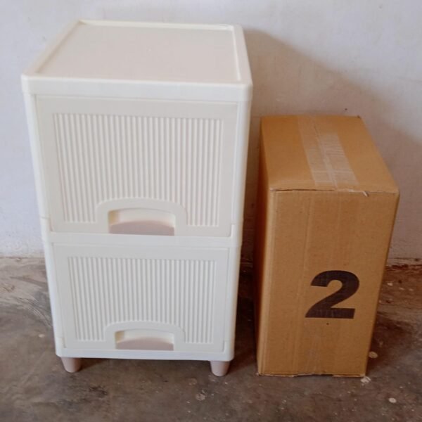 Multipurpose Storage Cabinet, Storage Solutions plastic drawers || Multi Layer Wardrobe Storage Drawers || Foldable Multipurpose Drawer Units For Kitchen, Bathroom, Bedroom, Cloth (2 Layer)