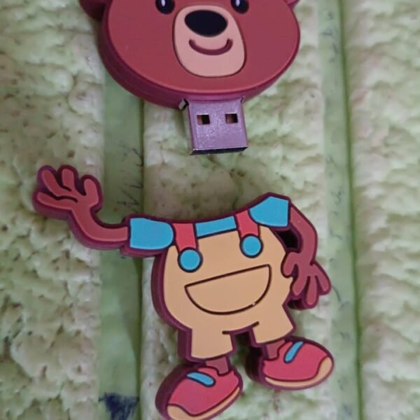 Portable Cartoon Silicone USB Pen Drive (15 GB Baby Rhymes Song / 1 Pc)