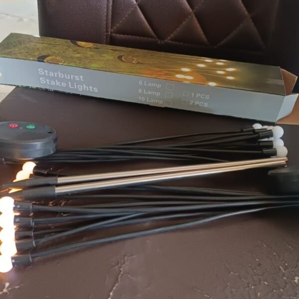 Solar-Powered Firefly Garden Decorative LED Light Set (2 Pc)