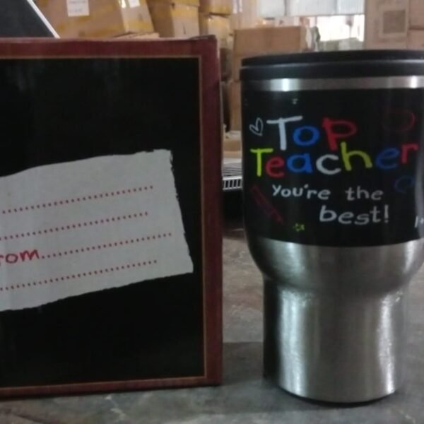 Stainless Steel Insulated Travel Mug - Double-Walled Vacuum Cup Lid & Handle, Tumbler