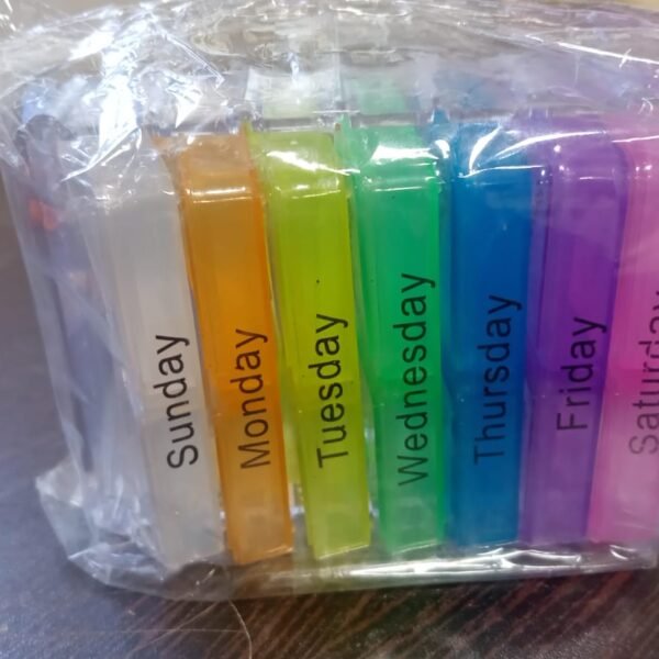 7 Days 4 Times Transparent Medicine Box 28 Grid Portable Large Capacity Travel, Medication Organizer Dispenser Boxes Large Compartments Moisture-Proof Pill Case Medication Reminder Travel