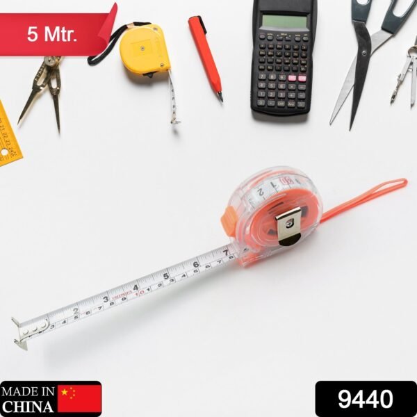 5 Meter Measuring Tape with Press Release Locking System, for Engineering