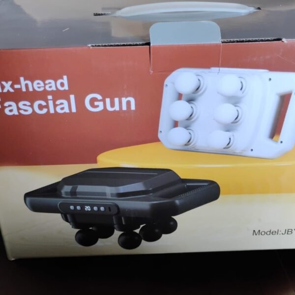 Handheld Full Body Massager 6-Head Massage Gun (1 Pc / Mix Color)