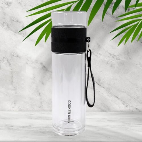 cfd5055a-eb94-49dc-b83e-3e0b4827c8e9.jpg Outdoor Sport Glass Water Bottle With Steel Lid / 500 Ml Approx)
