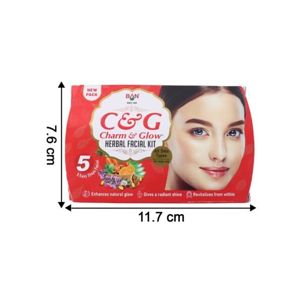 Charm & Glow 5-Step Herbal Facial Kit (1 Pc)
