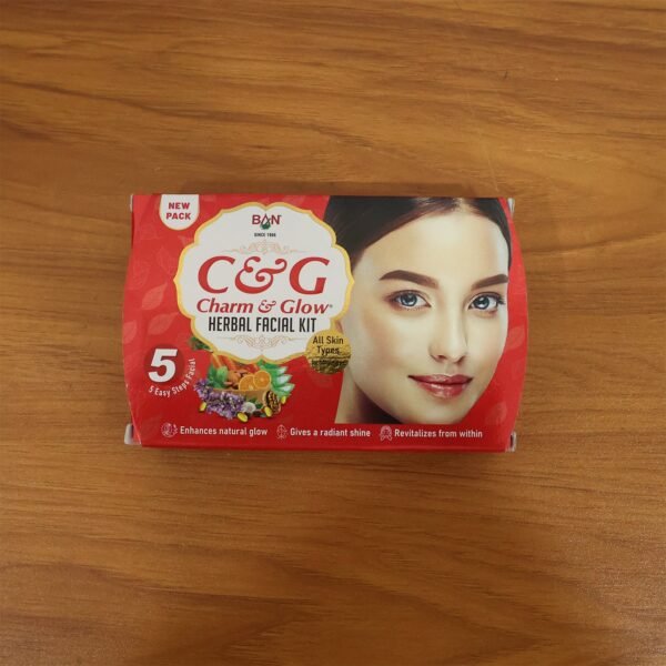 Charm & Glow 5-Step Herbal Facial Kit (1 Pc)