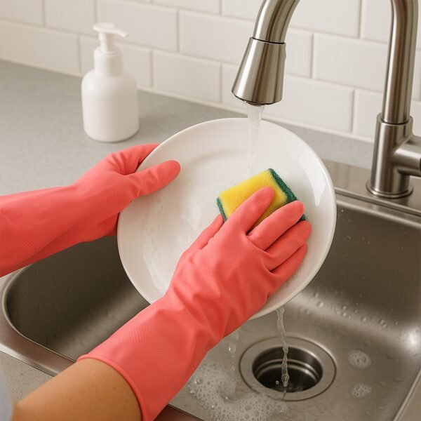 cleaning-gloves-07_0cac6f7d-7fc1-4a8c-8d1b-c92c7836ef0f.jpg Reusable Waterproof Household Cleaning Gloves (45gm / 1 Pair)