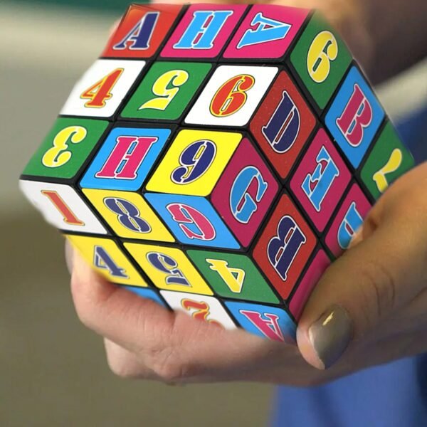 Alpha Numeric Cube for Educational & Entertaining Use by Kids and Adults