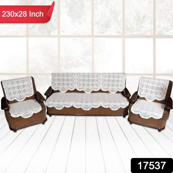 Lace-Design Sofa Runner - (230x28 Inch / Set)