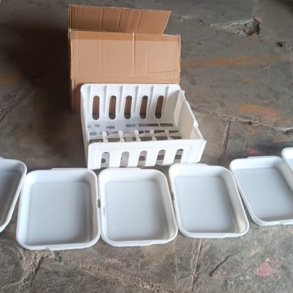 Plastic 6 Layer Wall-Mounted Food Organizer Rack (1 Set)