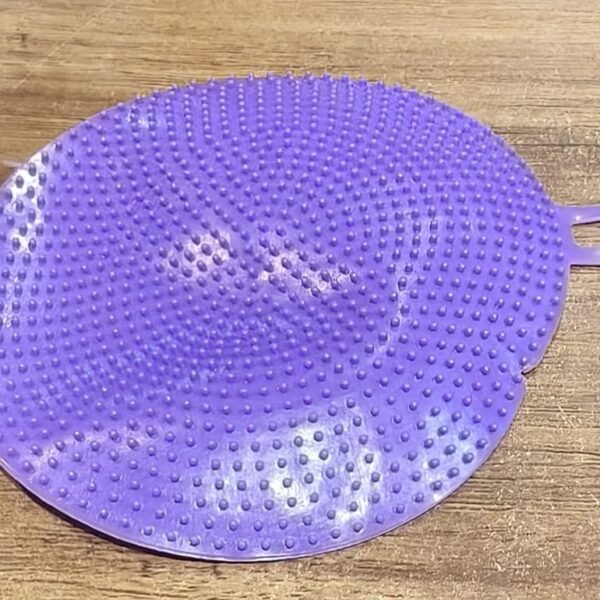 Purple Silicone Dish Scrubber Sponge Mildew Free, Non Stick, Heat Resistant