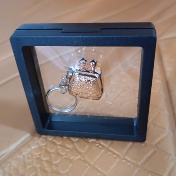 Nail Clipper Keychain With 3D Floating Frame Display Case (1 Set)