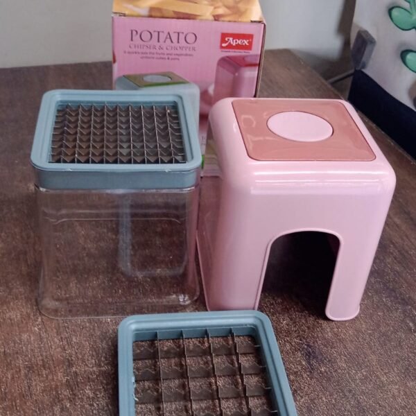 Apex Heavy Duty Potato Chipser & Vegetable Chopper with Dual Blade Set