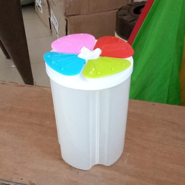 d49d159e-b9f5-49ae-883f-4bd72734b670.jpg Kitchen Storage - Transparent Sealed Cans / Jars / Storage Box 4 Section