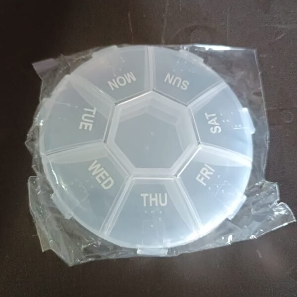 7-Sided Portable Pill Box Medicine Planner Small case