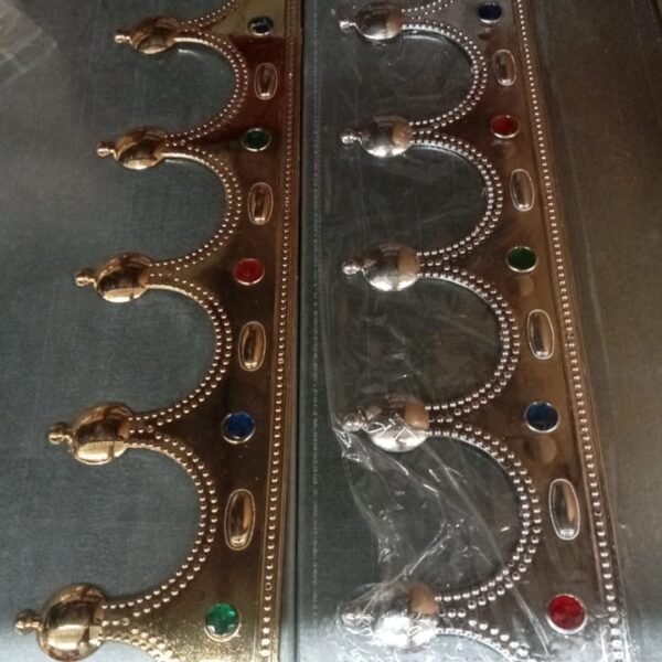 Royal Crown with Colored Gems (1 Pc / Mix Color)