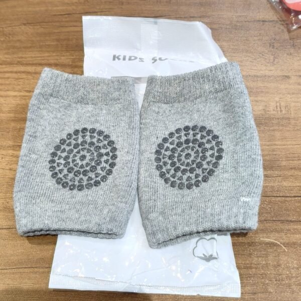 Light Grey Toddler Wool Knit Leg Warmer (Knee Guard)