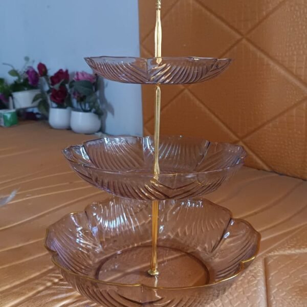 3 Layer Snack Rack, Basket Stand Holder (1 Pc)