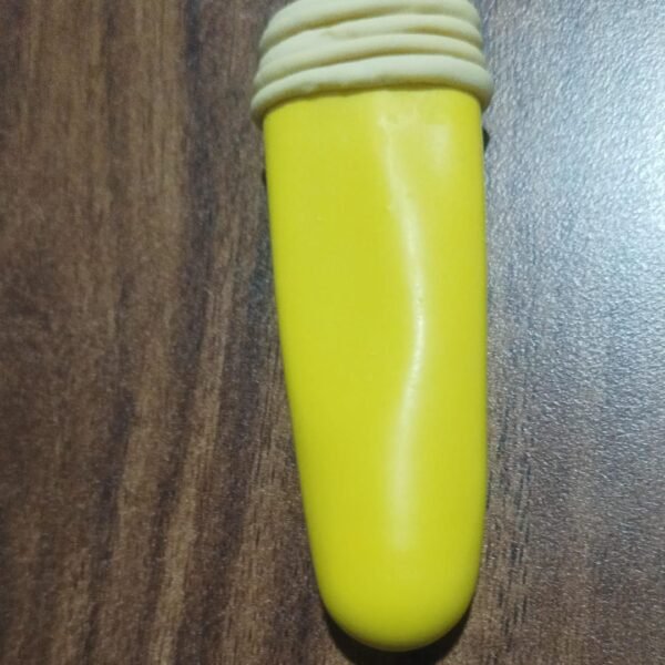 Finger Caps, Silicone Finger Protectors Sleeves (Finger Cots / 5 Pcs Set / yellow)