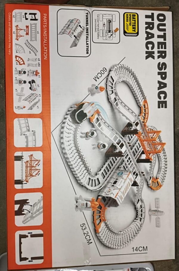 Outer Space Race Track Set for Kids Toys (1 Set)