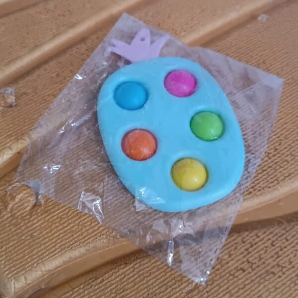 Silicone Push Pop Keychain Toy for Kids (1 Pc)