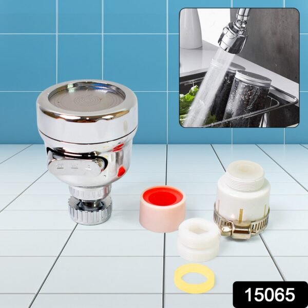 d67a444e-9741-4f03-b941-3b3aef5efbd6.jpg Faucet Sprayer Head, 360° Rotatable Faucet Extension (1 Set)