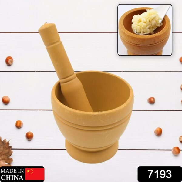 Mortar and Pestle Spice Grinder - Traditional Khalbatta for Kitchen Herb