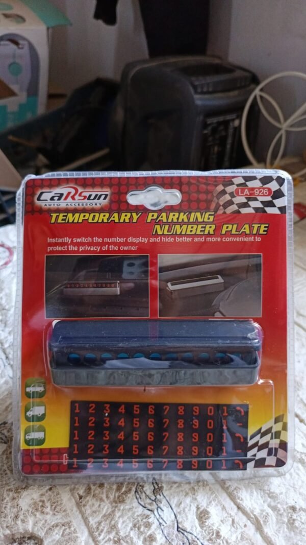 Temporary Car Parking Mobile Number Display with Magnetic Numbers Stickers  (1Pc)