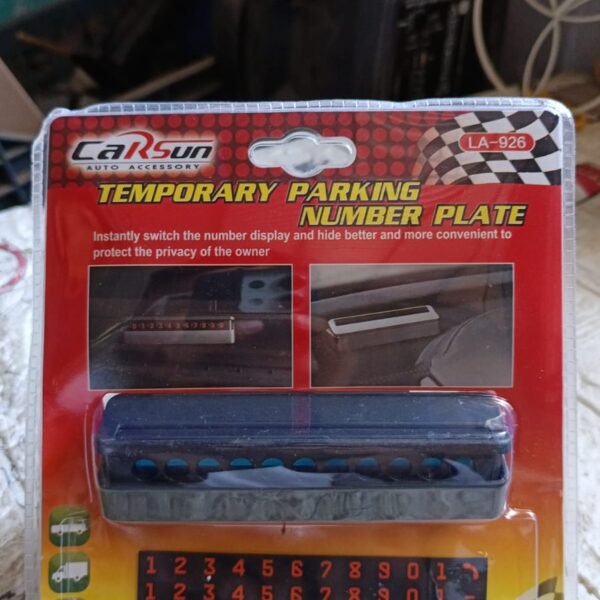 Temporary Car Parking Mobile Number Display with Magnetic Numbers Stickers  (1Pc)