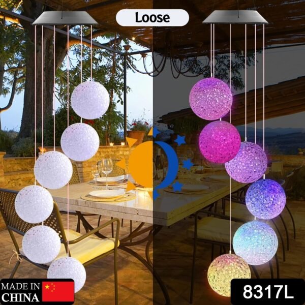 Solar Crystal Ball Color Changing Solar Powered LED  for Patio Garden Night Decor
