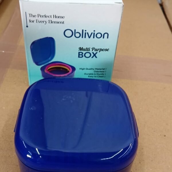 d836a509-19d4-4291-8dab-cce77a52e016.jpg Blue Oblivion Multi-Purpose Storage Box with Lid, DENTURE CASE (1 Pc)