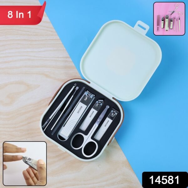 8 in 1 Premium Manicure & Pedicure Grooming Kit - (Set)
