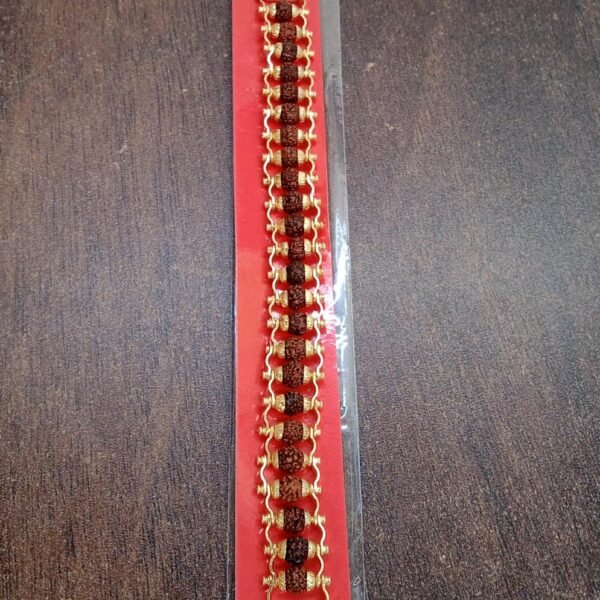 Golden Modern Rudraksha Bracelet (1 Pc)