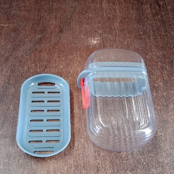 d9faa549-fe8e-47d4-9df6-1a211df0820d.jpg Multipurpose Soap Box Holder with Transparent Dust-Proof Lid ,Sabudani (1 Pc)