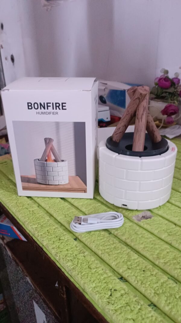 Bonfire Shaped Diffuser Essential Oil Diffuser Multi Function Flame Oil (1 Pc)