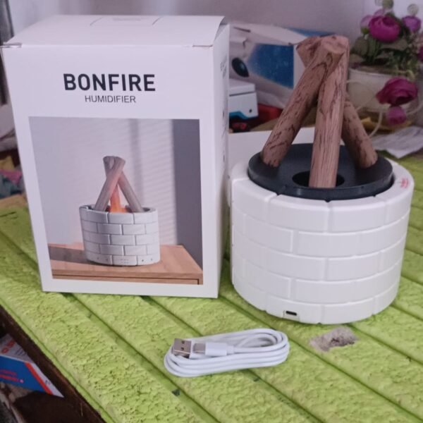 Bonfire Shaped Diffuser Essential Oil Diffuser Multi Function Flame Oil (1 Pc)